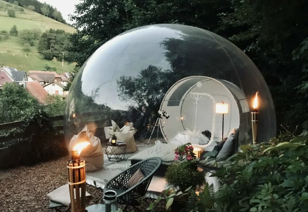 bubble tent dinner party