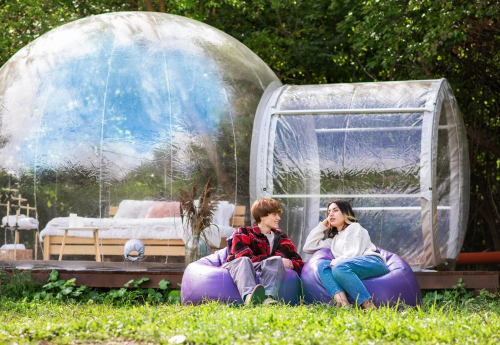 bubble tent dinner party